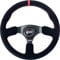 OCC MOTOR SPORT FLACHER BODENLENKRAD AUTO REVENGE MODELL ALCANTARA SCHWARZE ARME - AUTO FLACHER SPÜLEN LENKRAD - 350 MM (14 ZOLL), SCHWARZ - ROT