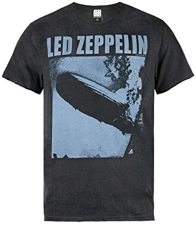 Amplified Men's Led Zeppelin-Blimp Square T-Shirt (Size:S)