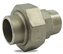 Union à portée conique male/à souder en inox 316-26.9mm