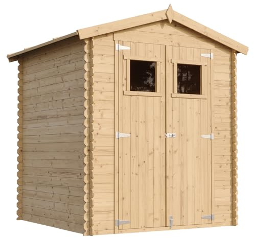 Holzhaus Gartenhaus - Gartenschuppen Holz B196xL186xH218 cm/ 2,82 m2 - Lagerschuppen für Garten - Fahrrad Schuppen - TIMBELA M320