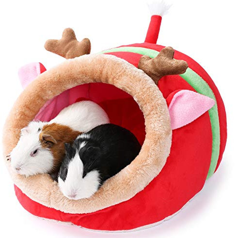 JanYoo Kleintierhöhle für Chinchilla, Igel, Meerschweinchen, Käfigzubehör, Spielzeug, für Bartagame, Hamster, Frettchen, Ratte
