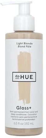 dpHUE Gloss+, Light Blonde - Boosts Fading & Faded Hair Colour - 8-12 Applications per Bottle - Lasts Up to 8 Washes