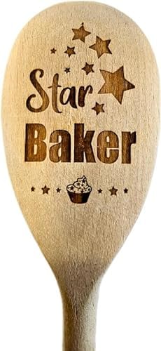 TrophyMaster Star Baker Wooden Spoon Bake Off Award 12”/300mm
