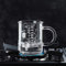 PTMD Koffeinbecher Tasse Graduated Becher Becher mit Griff Borosilikatglas Multifunktional Lebensmittelqualität Messbecher