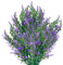 Artificial Lavender Flowers, 6 Pack Artificial Lavender Flowers, UV Resistant Plastic Flower for Garden, Home, Indoor and Outdoor (Purple)