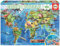 Educa - Dinosaurier, 150 Teile Puzzle für Kinder ab 6 Jahren, Dinos, Geopuzzle, Lernpuzzle (18997)