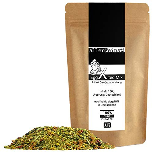 allerFeinst! - Rührei Gewürz - EggXited - Gewürzzubereitung für z.B. Omlett, Eierspeise, Scrambled Eggs, 1er Pack (1 x 150g)