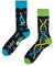 Dedoles Socken Unisex Damen Herren & Kinder Baumwolle viele lustige Designs 1 Paar Geschenk links rechts verschieden, Farbe Schwarz, Motiv DNA, Gr. 39-42
