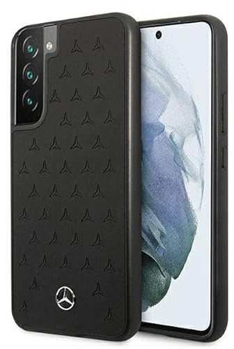 Mercedes MEHCS22MPSQBK Leder Hülle für S22+ S906 schwarz Sterne