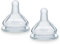 Tigex Tétines rondes en silicone | 3 vitesses | Anti-colique | +6 mois | Lot de 2