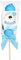 Spiedini di Marshmallow con tag personalizzabili kit fai da te grafica a scelta per caramellata regalini fine festa compleanno comunione nozze (Comunione Celeste Bimbo)