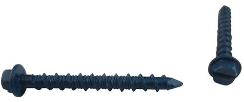 10 Pack 3/16 x 1-3/4 Hex Head Concrete Screws, with Drill Bit