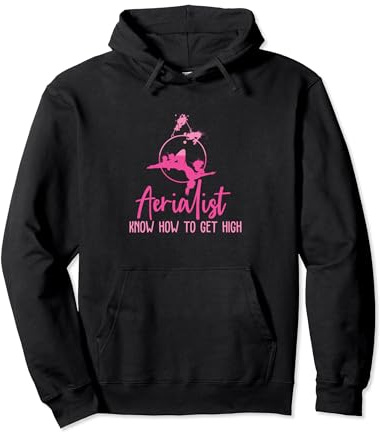 Aerialist Know How To Get High Lustiger Aerial Hoop Pullover Hoodie