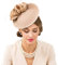 Fascinator im Vintage-Stil, Fascinator, Pferderennen, Festival, Hüte, für Damen, Hochzeit, elegant, Kirche, Wollfilz, Floppy Fedora, Hellkamel, Medium