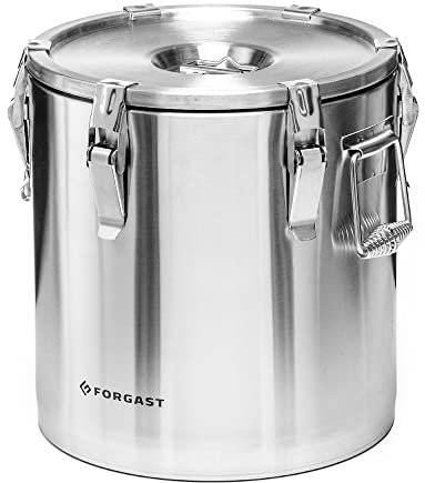 Forgast Gastronomy Thermobox ECO Acero Inoxidable | Capacidad 20 Litros | Caja Térmica para Alimentos | Sellada y a Prueba de Fugas | Termo Contenedor | Recipiente Termoportador