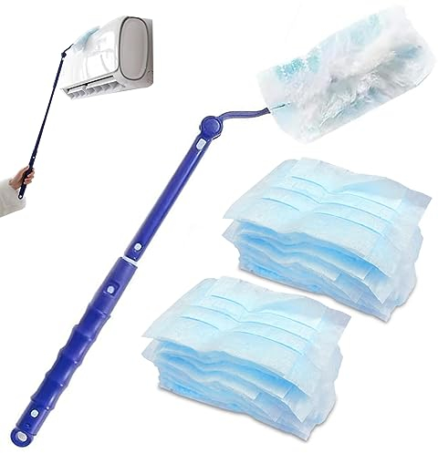 Flash Dust Magnet, Feather Dusters, Fluffy Dusters Refills 20PCS Disposable Dusters Refill with Extendable Handles Replacement Dusters for Cleaning for Table Furniture