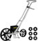 VEVOR Sembradora de Aluminio + ABS, 6 Placas de siembra, Perforadora de una Fila, 78-84 cm, Altura Ajustable, 6 cm, Rueda Delantera de 5 cm, Rueda Trasera, Ideal para Semillas como maíz, puerros,