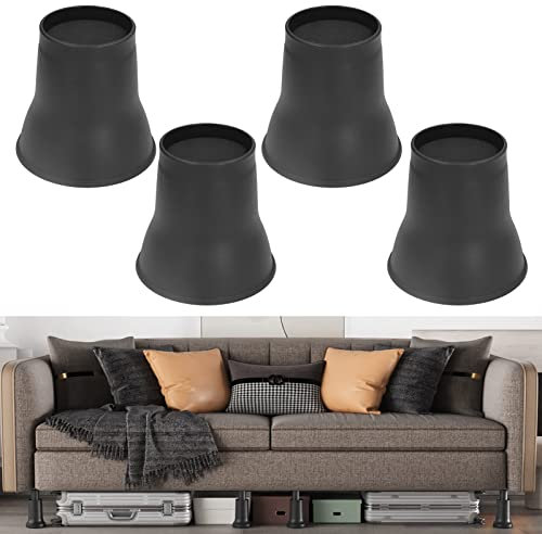 Lot de 4 rehausseurs de lit, de 15 cm rehausseurs de Meubles Uping Bed Riser de Table Rehausseur Pieds de lit Meubles Pied de lit de canapé, de Chaise, antidérapants 1000 kg
