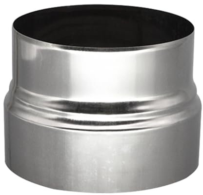 kingsea Riduttore per canna fumaria da 120 mm a 110 mm, riduttore per stufa, camino in acciaio inox, riduzione del tubo del camino