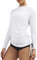 Ewedoos UV Shirt Damen Wasser UPF 50+ Quick Drying 1/4 Zip Schwimmshirt Damen für Surfen Wandern Wassersport Strand Urlaub Funktionsshirt Langarm