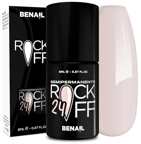 Semipermanenter Nagellack, UV-Gel, professionelles Aufbaugel, semi-permanent, professionelle Nägel, selbstnivellierend, hält bis zu 5 Wochen, Hema Free (RK24, 8 ml)