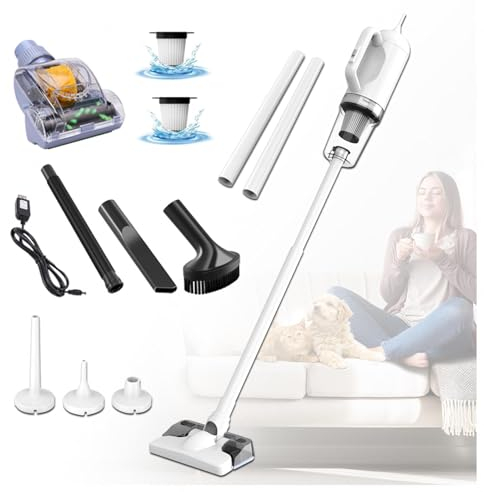 MeLtor Aspira E Lava Pavimenti Casa 5 in 1 Portatile, 200ml Serbatoio dell’acuqa, Lavasciuga Pavimenti Senza Filo per Pavimento Tappeti Animali e Gli Interni delle Auto