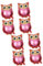 Gogogmee 8 Stk Cartoon-Folienballon Eule Ballons Babyparty Eulendekorationen Tiere Ballon Waldtierballon Eulenparty luftballons balloons ballonie Tierballons Ballondekore aus Aluminiumfolie