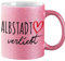 huuraa Glitzerbecher Albstadt verliebt Geschenk Kaffeebecher Pink 330ml Albstadt Mitbringsel