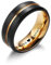 INBLUE Personalisierte Versprechen Ringe für Paare Gravierte Text Ringe mit Herz Edelstein Edelstahl Passende Paar Ringe für Sie und Ihn auf Verlobung Hochzeit - Männer Stil A4