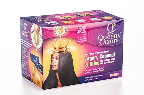 Queeny Cazara No- Lye Relaxer Kit (Regular)