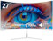 Gawfolk Schermo PC 27 Full HD (1920x1080) 100Hz 1ms - Curvatura 1800R, Eye Care, FreeSync - HDMI, DP - Supporto inclinabile, VESA 75x75 - Nero
