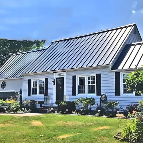 Elitix Aluminum Roofing Insulated Panels Corrugated Roof Sheets, Ceiling Cladding Covering Decorative for Greenhouse, Pergola Roof Panels Waterproof(6pc,L 160cm(5.2ft))