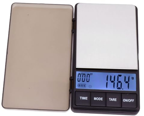 Kaffeewaage, Espresso Waage mit Timer Kaffee Waage 1000g/0,1g Digitale Küchenwaage Zum Kochen Backen Feinwaage mit LCD-Display