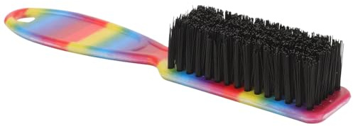 LALADEFIEE Vintage Bartbürste aus ABS und Nylon Geschmeidige Haarbürste mit Buschigen Borsten Bartpflegebürste für Zerkleinertes Haar Geeignet für Salon und Zuhause