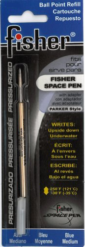 Fisher Space Pen Gasdruckmine SPR1F Blau Fein – Ersatzmine für Space Pen Kugelschreiber, schreibt zuverlässig in jeder Lage