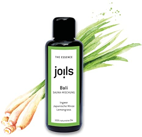 JOILS® Saunaaufguss BALI, 100ml, 100% naturreines Öl für Ihre Sauna, ätherisches BIO-Saunaöl vom Familienbetrieb aus dem Schwarzwald