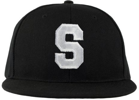 morefaz Baseball Cap Alle Buchstaben A-Z Bad Hair Day schwarz with Adjustable Strap Snapback (TM) (S)