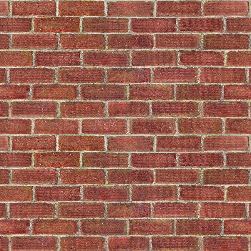 MyTinyWorld Dolls House Miniature Dark Red Wave Brick Pattern Cladding