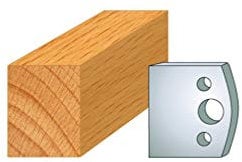 000 : Jeu de 2 fers feuillure ht 40 mm pour porte outils entr'axe plot 24 mm