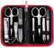 3 Swords Germany - brand quality 8 piece manicure pedicure grooming kit set for professional finger & toe nail care scissors clipper fashion leather case in gift box, Made by 3 Swords (002020)