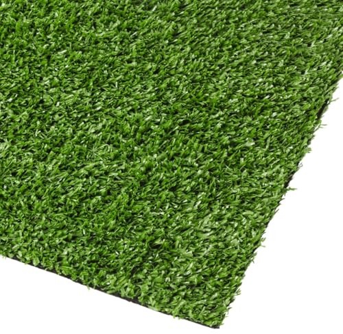 Prato sintetico 7mm calpestabile finta erba tappeto manto giardino esterno 1x3mt STI