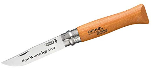 OPINEL Taschenmesser, Carbon (Nicht rostfrei) Buchenholz
