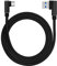 Distinct Cordon de Charge Micro USB de 3m Câble de données tressé avec Un coude à 90 degrés pour Samsung Galaxy S7 S6, LG, Nexus, Nokia, PS4 et Plus (Noir)