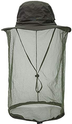 Moskito Kopfnetz Hut - Schnelltrocknender Sonnenhut mit Mückennetz für Männer und Frauen, Dschungel Gesichtsmaske Schutz vor Moskito Insekt Käfer Biene Mücken für Outdoor Angeln Wandern Gartenarbeit