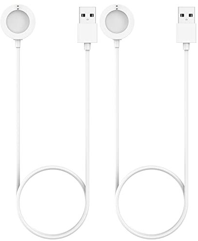 RuenTech - Caricatore magnetico per smartwatch Fossil Gen 5 / Gen 4 / Sport White+White