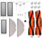 MTKD® Kit 17 Pièces de Rechange pour Roborock S50 S51 S55 S5 S6 - Accessoires pour Robot aspirateur Xiaomi MI Mijia - Brosse Principale, Brosse latérale, Filtre HEPA et Mopa.