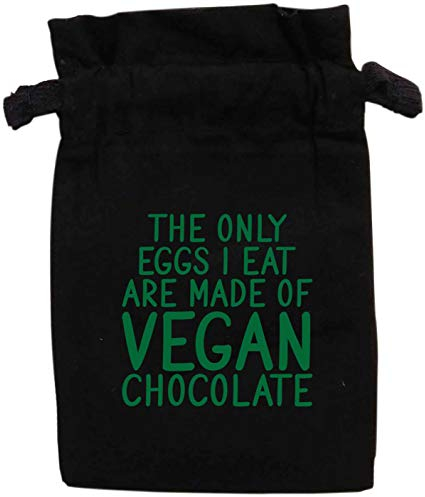 Flox Creative Weißer Bio-Beutel mit Kordelzug, groß, 25 Stück, nur Eier, vegan, Schokolade
