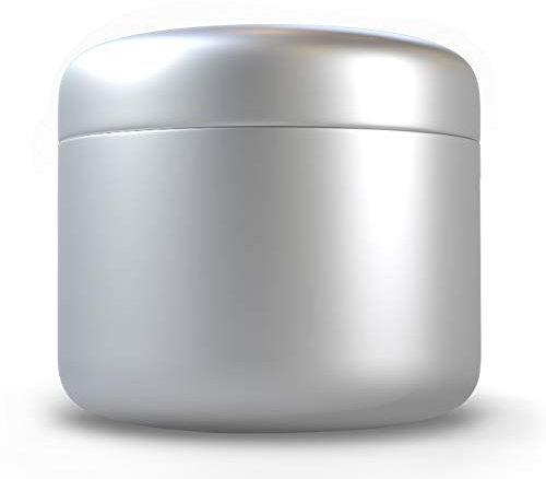 JCASE Stabile Stash Metall Dose I Luftdicht I Wasserdicht I ø55x46mm I UV Licht geschützte Box für Pillen, Kräuter und Gewürze (Silver)