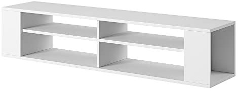 Selsey Weri - Mobile TV sospeso - per il soggiorno - 140 cm - bianco – moderno