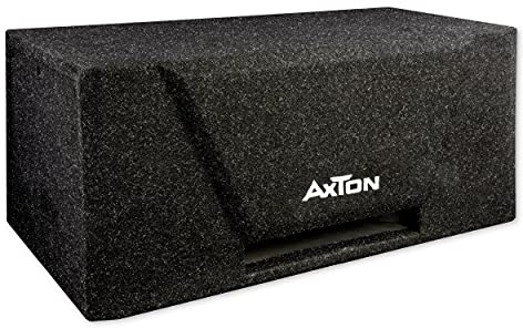AXTON ATB220: subwoofer compacto para pasaporte de banda para coche, caja de bajos Plug & Play con 2 chasis de woofer de 20 cm, 300 W